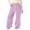 Purple, variant on Girls Baggy Sweatpants Fashion Relaxed Fit Joggers Pants With Drawstring Spring Running Pants With Pocket Beige