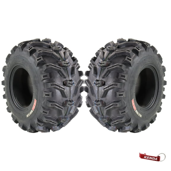 Kenda Bear Claw 22x12-9 Rear Off-Road Tire for All-Terrain (ATV), Utility Task (UTV), & Side-by Side (SXS) Vehicles 22/12-9 w/ Keychain (2 Pack)