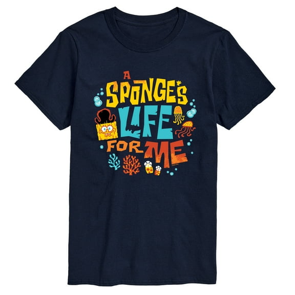 The Spongebob Movie: Search For Squarepants - Sponges Life For Me - Men's Short Sleeve Graphic T-Shirt