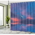 thumbnail image 5 of Ambesonne Nautical Shower Curtain, Reflections on Water, 69"Wx70"L, Purple Pink, 5 of 5