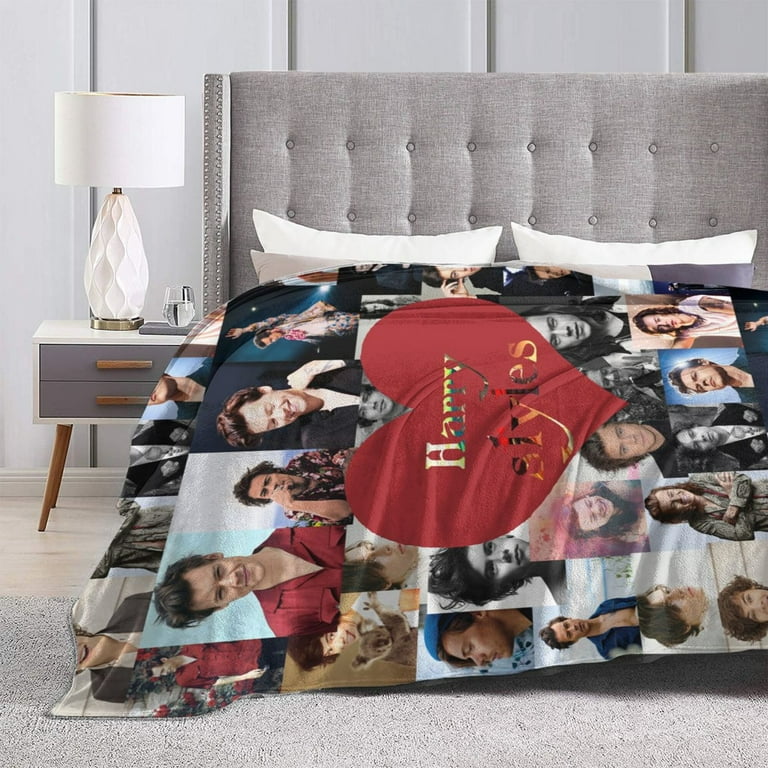 Harry Styles Blanket Throw Bedding Room Decor Flannel Blankets for Bed Sofa Ultra Soft Micro Fleece Blanket 60 x50 Walmart