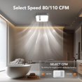 thumbnail image 4 of Ventilador de baño ORein 3 en 1 con luz LED y sensor de humedad 80/110 CFM, 4 of 9