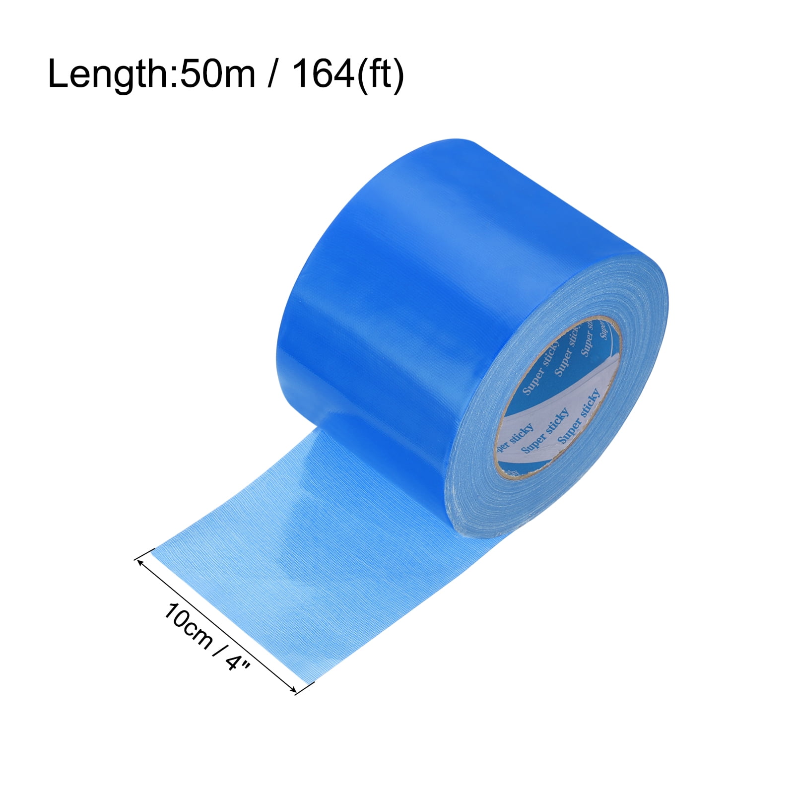 Heavy Duty Duct Tape, 4 Inch x 55 Yard Waterproof Flexible Hand Tear Strong Adhesive Duct Tapes, Blue