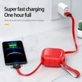 thumbnail image 2 of Charging Cable 3-in-1 Fast Charging Type C/Micro USB/ Lighting Anti-winding Retractable Data Transfer Ergonomic Stable Output Data Cable for Everyday Life, 2 of 10
