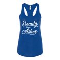 thumbnail image 2 of Wild Bobby Beauty From Ashes Isaiah 61:3 Inspirational/Christian Women Racerback Tank Top, Royal, X-Large, 2 of 5
