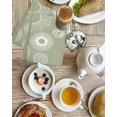 thumbnail image 4 of Geometric Kitchen Dish Towels for Drying Dishes Set of 2, Abstract Sage Green White Boho Circle Dot Waffle Weave Microfiber Hand Tea Bathroom Towels Quick Dry & Absorbent Towel 15.7x23.6, 4 of 7