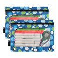 thumbnail image 5 of FORMRS 2 Pack Pencil Pouch for 3 Ring Binder with Clear Window Zipper Case, Blue Dots, 5 of 6
