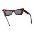 thumbnail image 4 of Womens Bold Angular Mod Thick Plastic Cat Eye Plastic Sunglasses Tortoise - Black, 4 of 4