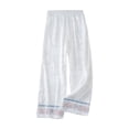 thumbnail image 3 of Wide Leg Pants For Women Business Casual Summer Loose Fit Beach Ready Vacation Ready Flexible Styling Easy Matching Wardrobe Essential Everyday Outfit For Vacation And Travel White C XL, 3 of 6