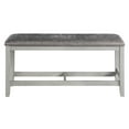 thumbnail image 4 of Steve Silver Hyland Stone Gray Wood Counter Bench, 4 of 5