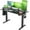 Black, variant on Electric Standing Desk Adjustable Height, 40 x 24 Inch Sit Stand Desk with T-Shaped Frame, 3 Memory Presets & Cable Management for Home Office Computer Workstation, Black Frame/Black Top