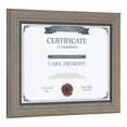 thumbnail image 3 of DesignOvation Kieva Solid Wood Document Frames, Gray 8.5x11, Pack of 6, 3 of 7