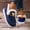 #006-Blue, variant on Taylonsss Women's Slip-On Fleece-Lined Canvas Loafers with Metallic Accents for Fall and Winter Comfortable Thick-Soled Casual Shoes with Warm Lining