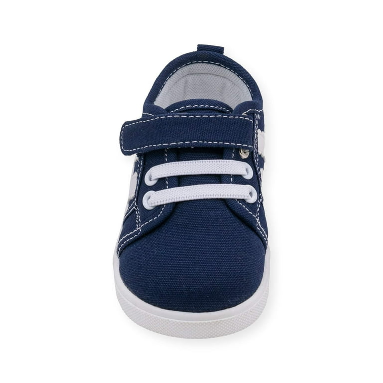 Wee Squeak Andy Navy Tennis Shoe Size: 4, Color: Navy - Walmart.com