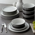 thumbnail image 3 of Noritake ColorStax Ombre Jet 12-Piece Dinnerware Set, Service for 4, 3 of 7