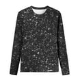 thumbnail image 4 of Kaemgyyd Tops for Women Trendy Sequin Crew Neck Long Sleeve Sparkle Shirt 2025 Spring Glitter Party Blouse Clubwear, 4 of 4