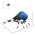 thumbnail image 6 of HOMCOM Inflatable Halloween Red-Eyed Spider Yard Decoration Built-in LED Lights, 6 of 10