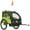 Green, variant on Aosom 2 Seat Bike Trailer for Kids, Baby Stroller with Storage Bag, Green