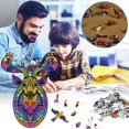 thumbnail image 3 of Ganfancp Piedra Natural Amatista Polvo Cristal Decoración Planta Marco Linterna Decoración Bola Jardinería Artesanía Salón Colgante Decoración Ofertas Flash Liquidación 1 Juego de Puzzles, 3 of 7