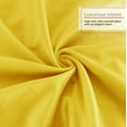 thumbnail image 6 of Nestl Velvet Throw Pillow Covers Solid Square Soft Decorative Pillow Cover for Sofa, 22" x 22", Yellow, Pack of 4, 6 of 8