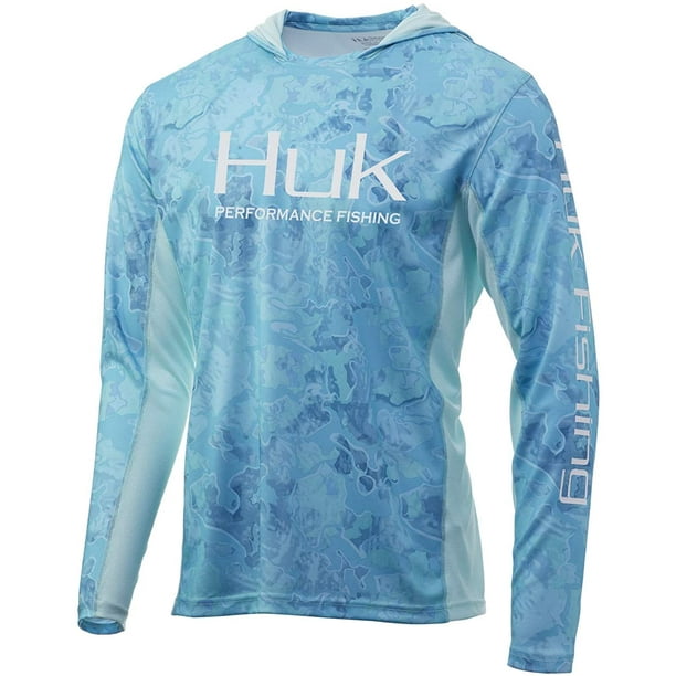 HUK Mens Icon X Camo Hoodie Long-Sleeve Performance Shirt with UPF 30 Sun  Protection - Walmart.com