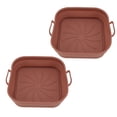 thumbnail image 4 of Fryer Liners,2 PCS Fryer Silicone Fryer Silicone Basket Fryer Pot Accessories Extended Durability, 4 of 12