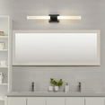 thumbnail image 3 of Edinburgh 36" LED Integrated Matte Black Vanity Light with Frosted Acrylic Shades, 91004394, 3 of 6