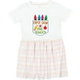 thumbnail image 3 of Inktastic 1st Day of Preschool Crayons and Apple Back to School Girls Toddler Dress, 3 of 5