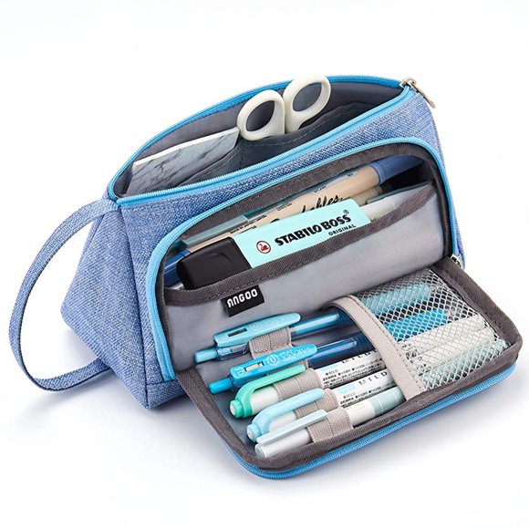 Big Capacity Pencil Pen Case Makeup Bag Travel Case Best College Supplies for Students, Capacity Pencil Pen Case Bag Pouch Holder
