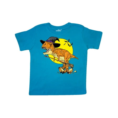 

Inktastic Roaring Tyrannosaurus Rex Witch on Halloween Gift Toddler Boy or Toddler Girl T-Shirt
