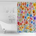 thumbnail image 4 of 60x72 Inch Shower Curtains for Bathroom Spring Floral Fabric Bath Curtain Decor Pastoral Colorful Summer Botanical Waterproof Restroom Curtains Shower Set Accessories with 12 Hooks 60 Inch, 4 of 6