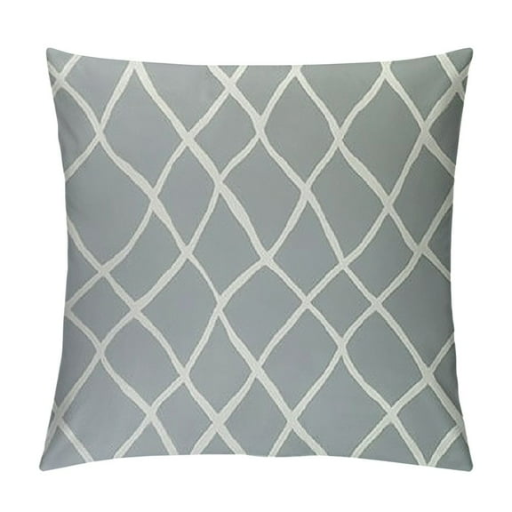 Qinduosi Decorative Throw Pillow Covers, Grey and White Modern Pillow Case Cushion Cover for Sofa Couch Farmhouse Room 12x12in