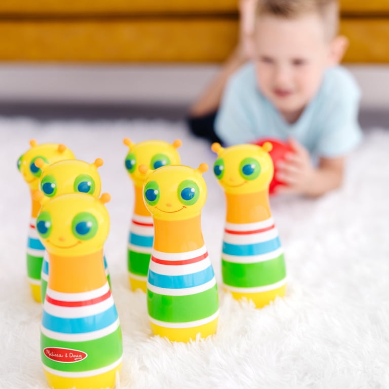 Melissa & Doug, Sunny Patch Giddy Buggy Bowling Game, 6 Bug Pins