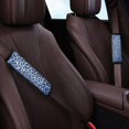 thumbnail image 3 of Renewold Car Seat Belt Pads for Men Women Non-Slip Car Seat Belt Shoulder Strap Cover Universal Fit Sedans SUV Truck, 2 Pack, Leopard Print Blue, 3 of 6