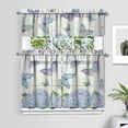 thumbnail image 2 of Gothic Cosmic Kitchen Curtains 3-Piece Set - Black Starry Night Valance & Tier Panels, Mystical Astronomical Window Treatments for Farmhouse (Semi-Sheer Rod Pocket), 2 of 4