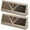 Brown, variant on 2 Pack Baseboard Register Vent 24 Inch Duct Opening Size Vent Covers for Home Floor Diffuser Wall Corner Baseboard Air Covers, Smooth Air Adjust Lever, Easy Install, Black
