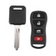 thumbnail image 1 of Juego de llavero transpondedor de encendido remoto Unique Bargains 315 MHz 4 botones para Nissan 350Z 2003-2008, 1 of 7