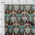 thumbnail image 1 of oneOone Cotton Cambric Fabric Damask Ikat Print Fabric By Yard 56 Inch Wide, 1 of 1