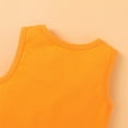 thumbnail image 4 of Mikilon Newborn Infant Baby Boys Girls Letter Cartoon Sleeveless Romper Clothes Jumpsuit for Baby Girls 6-9 Months Orange 2023 Deal, 4 of 9