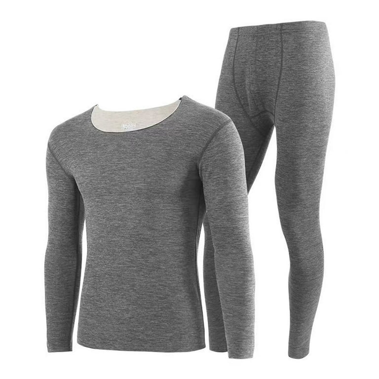 Men's Ultra Soft Thermal Underwear Winter Warm Base Layers Long Johns Top  and Bottom Set