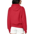 thumbnail image 2 of Women's G-III 4Her by Carl Banks Red Kansas City Chiefs Flowers Team Logo Graphic Fleece Pullover Hoodie, 2 of 2