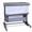 Dark Gray, variant on Spanspace Baby Bassinet 5-in-1 Bedside Sleeper with Mosquito Net, 6-Height Adjustable, Foldable Travel Crib, Breathable 3D Wool Mattress, Gray