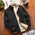 thumbnail image 2 of Chaqueta cortavientos de doble cara para hombre, chaqueta de béisbol estilo aviador de algodón puro, abrigo de estilo hip hop, ropa de calle, multicolor, 2024, 2 of 5