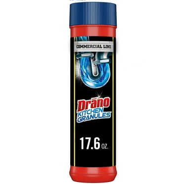 Drano Kitchen Granules Drain Clog Remover and Cleaner, Unclogs Blockage From Grease or Cooking Oil, 8.8 oz