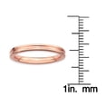 thumbnail image 3 of Sterling Silver Pink-Plated Grooved Ring, 3 of 8