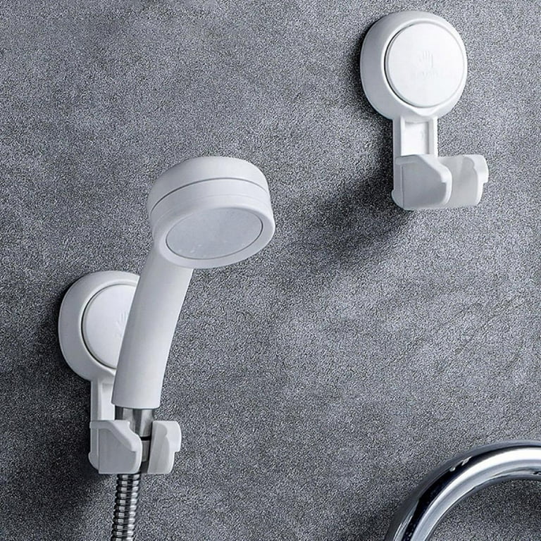 Shower Head Holder,Bathroom Strong Adhesive Showerhead Adapter,Wall Mount Handheld Shower Head Holder Bracket,Waterproof,Relocatable Shower Wand
