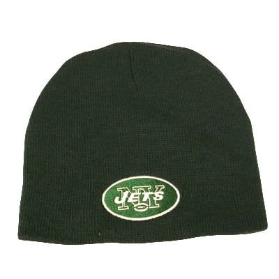 New York Jets Cuffless Beanie Knit Hat, Green Nfl by NFL