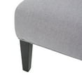 thumbnail image 2 of Noble House Cassandra Fabric Slipper Chair, Light Gray and Black, 2 of 7
