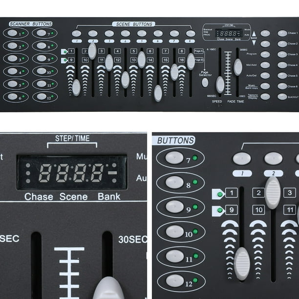 Stage Right by Monoprice 192-Channel DMX-512 Universal Stage Lighting  Controller for Up To 12 Intelligent Lights