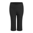thumbnail image 4 of vigerkar Womens Yoga Capri Pants High Waist Capri Leggings with Pockets Wide Leg Exercise Workout Summer Pants 2025 Black, S, 4 of 6